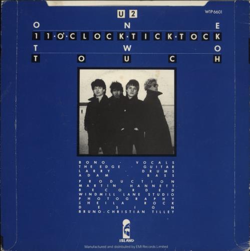 U2 11 O'Clock Tick Tock - P/S 7" vinyl single (7 inch record / 45) Irish U-207OC213325