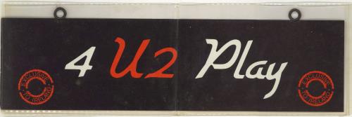 U2 4 U2 Play - Black Vinyl with Red/Black labels 7" vinyl single (7 inch record / 45) Irish U-207UP771618
