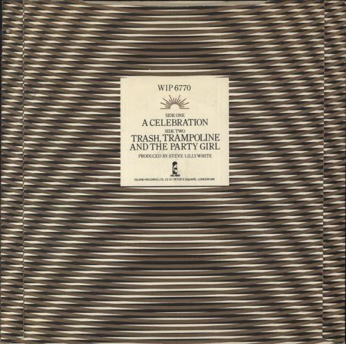 U2 A Celebration - EX 7" vinyl single (7 inch record / 45) UK U-207AC383025