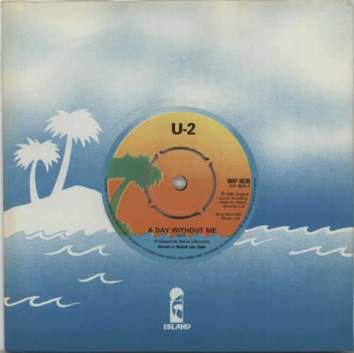 U2 A Day Without Me - 4 Prong 7" vinyl single (7 inch record / 45) UK U-207AD618874
