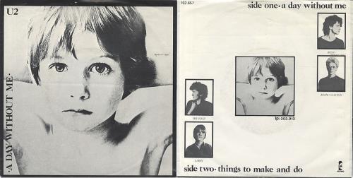 U2 A Day Without Me - 'Boy' Sleeve 7" vinyl single (7 inch record / 45) German U-207AD344455