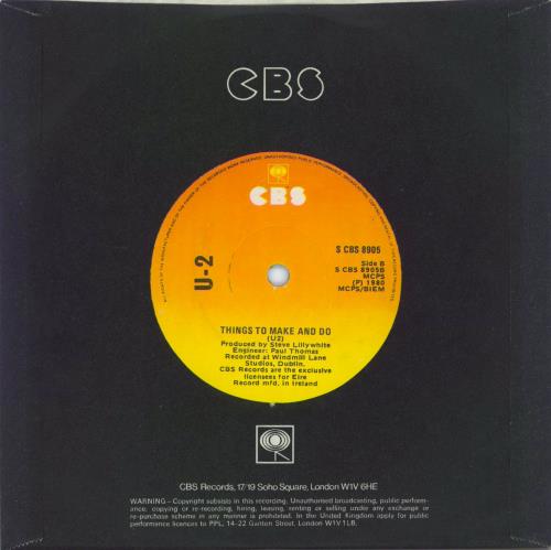 U2 A Day Without Me - Translucent 7" vinyl single (7 inch record / 45) Irish U-207AD809761