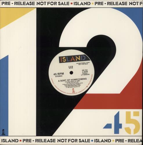 U2 A Sort Of Homecoming 12" vinyl single (12 inch record / Maxi-single) US U-212AS18491