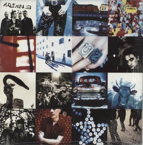 U2 Achtung Baby - 1st Uncensored Sleeve - Sealed vinyl LP album (LP record) UK U-2LPAC863904
