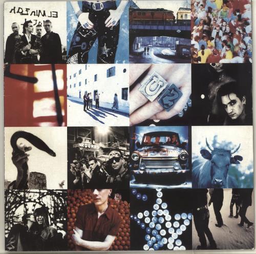 U2 Achtung Baby - EX+ vinyl LP album (LP record) UK U-2LPAC707677