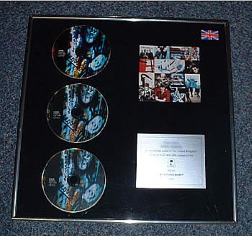 U2 Achtung Baby award disc UK U-2AWAC259224