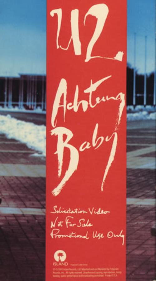 U2 Achtung Baby video (VHS or PAL or NTSC) US U-2VIAC474094
