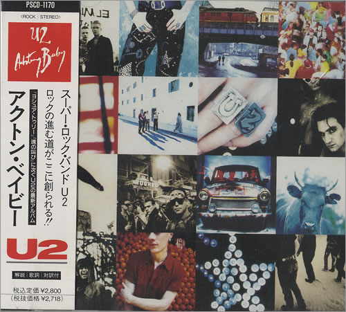 U2 Achtung Baby CD album (CDLP) Japanese U-2CDAC474601