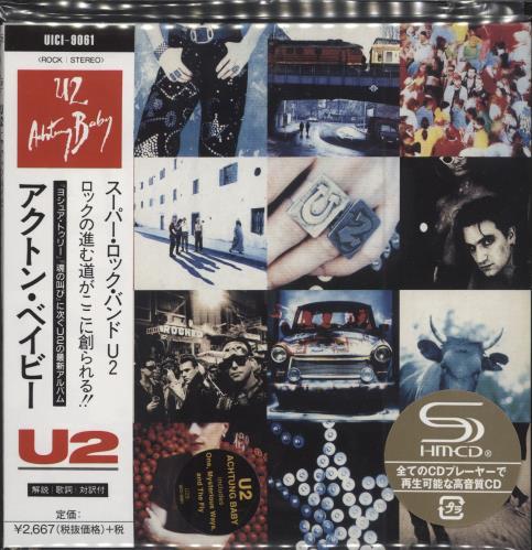 U2 Achtung Baby SHM CD Japanese U-2HMAC782984
