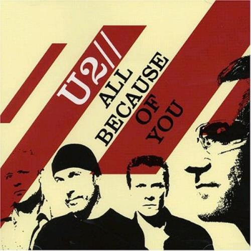 U2 All Because Of You 2-CD single set (Double CD single) UK U-22SAL337605