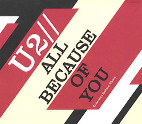 U2 All Because Of You CD/DVD single set UK U-2SDAL341030