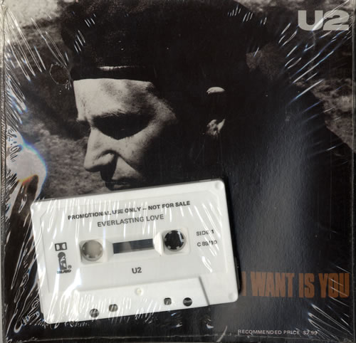 U2 All I Want Is You + Cassette 7" vinyl single (7 inch record / 45) Australian U-207AL02599