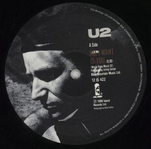 U2 All I Want Is You 12" vinyl single (12 inch record / Maxi-single) UK U-212AL42255