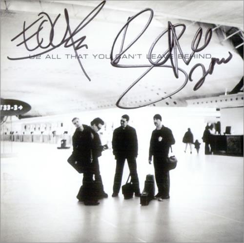 U2 All That You Can't Leave Behind - Signed by Bone & The Edge CD album (CDLP) US U-2CDAL519203