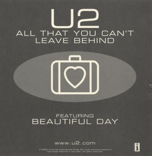 U2 All That You Can't Leave Behind display US U-2DIAL200717