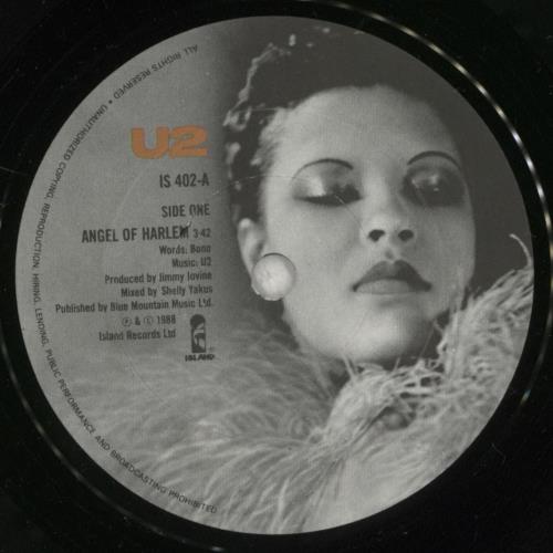 U2 Angel Of Harlem - EX 7" vinyl single (7 inch record / 45) UK U-207AN67223