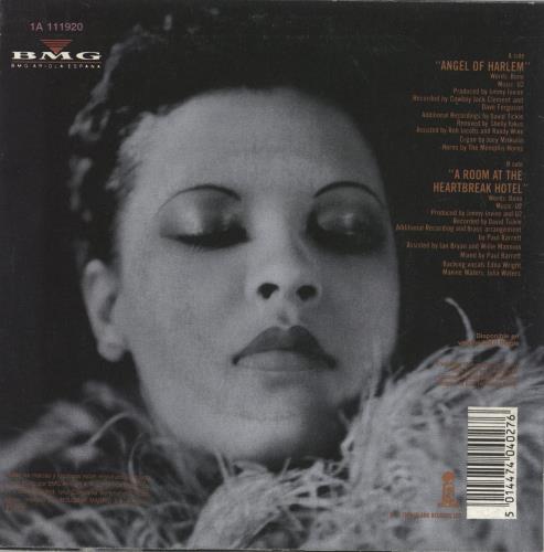 U2 Angel Of Harlem 7" vinyl single (7 inch record / 45) Spanish U-207AN864132