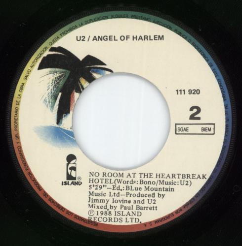 U2 Angel Of Harlem 7" vinyl single (7 inch record / 45) Spanish U-207AN864132