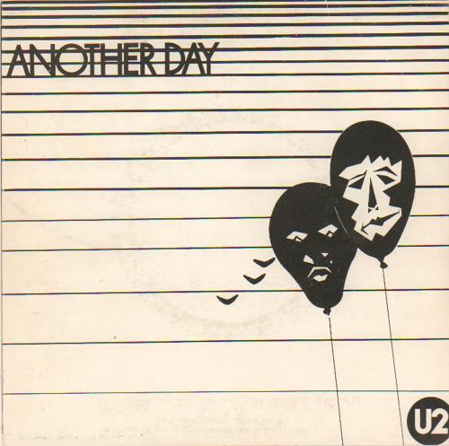 U2 Another Day -  Orange Label - 3rd 7" vinyl single (7 inch record / 45) Irish U-207AN459192