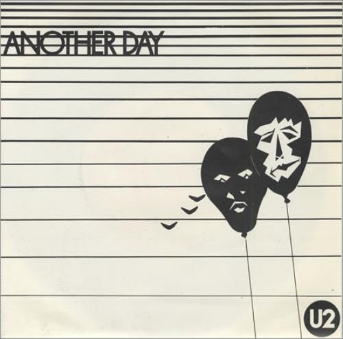 U2 Another Day - Black Vinyl - EX 7" vinyl single (7 inch record / 45) Irish U-207AN401453