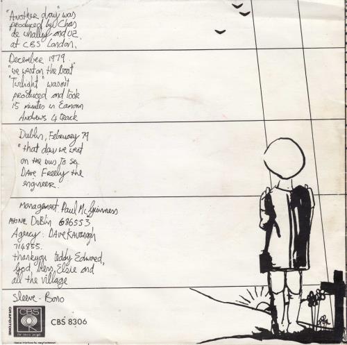 U2 Another Day - Yellow Vinyl 7" vinyl single (7 inch record / 45) Irish U-207AN02601