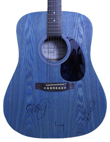 U2 Autographed Earthfire Acoustic Guitar memorabilia UK U-2MMAU534225