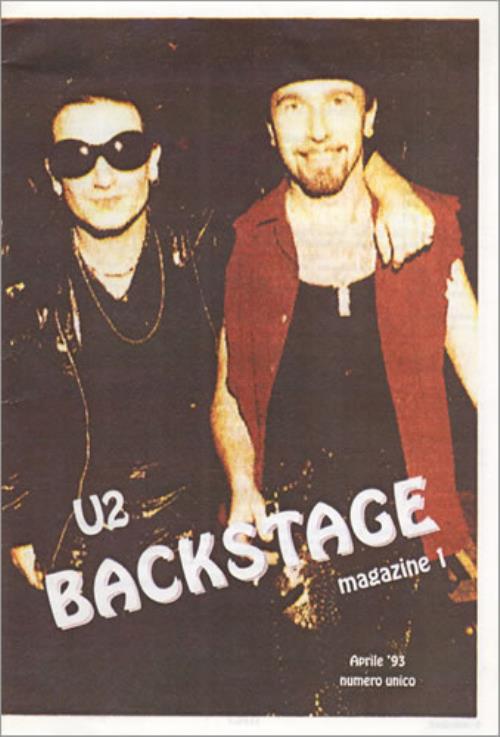 U2 Backstage Fanzine - Set Of Six fanzine Italian U-2FABA433228