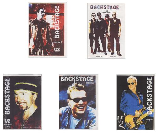 U2 Backstage Fanzine - Set Of Six fanzine Italian U-2FABA433228