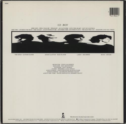 U2 Boy - Columbia House vinyl LP album (LP record) US U-2LPBO592793