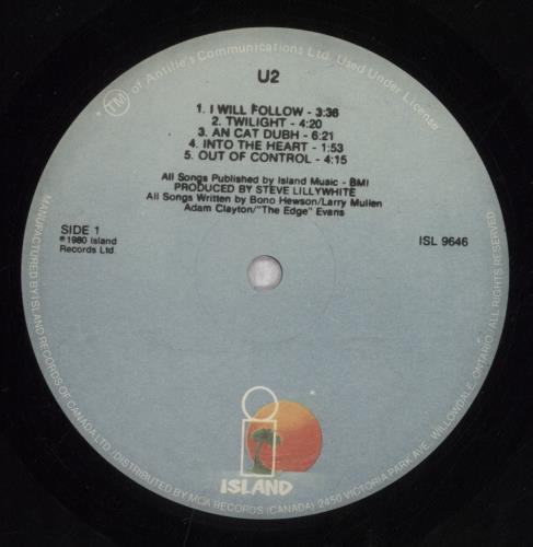 U2 Boy - EX vinyl LP album (LP record) Canadian U-2LPBO489714