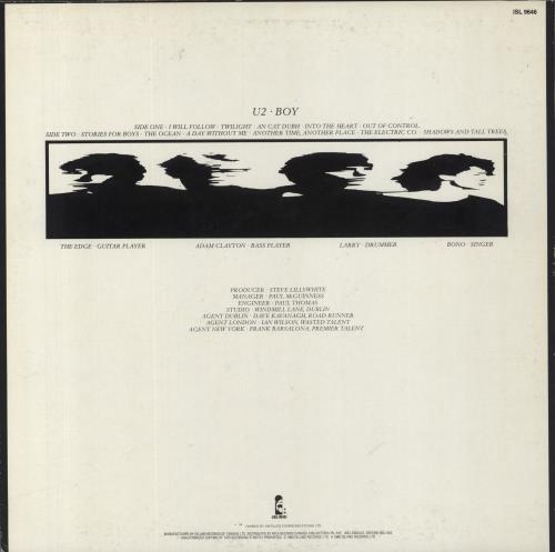 U2 Boy - EX vinyl LP album (LP record) Canadian U-2LPBO489714