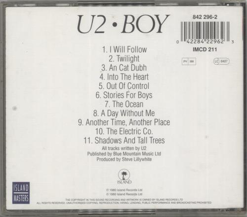 U2 Boy CD single (CD5 / 5") UK U-2C5BO872417