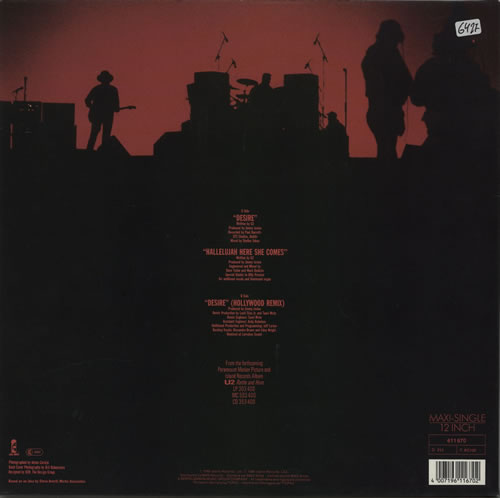 U2 Desire - Gatefold sleeve 12" vinyl single (12 inch record / Maxi-single) German U-212DE240390