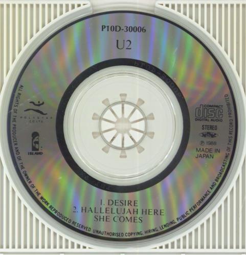 U2 Desire 3" CD single (CD3) Japanese U-2C3DE112094