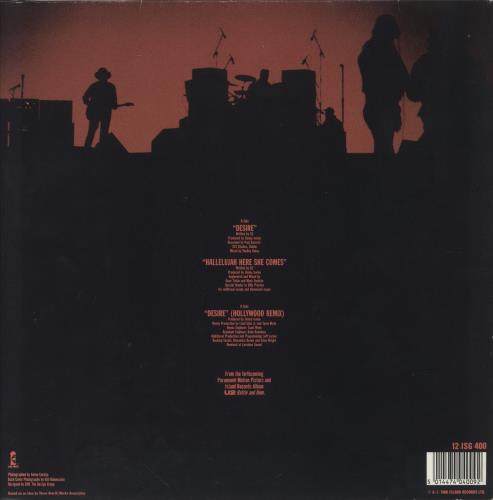 U2 Desire 12" vinyl single (12 inch record / Maxi-single) UK U-212DE14113