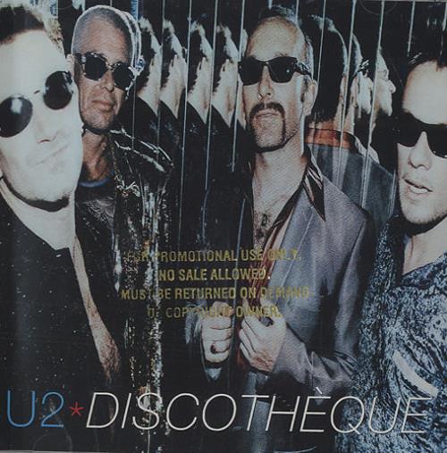 U2 Discotheque - Promo Stamped Picture Sleeve CD single (CD5 / 5") US U-2C5DI437095
