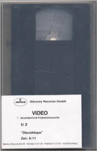 U2 Discotheque video (VHS or PAL or NTSC) German U-2VIDI182093