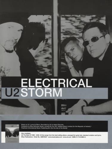 U2 Electrical Storm sheet music UK U-2SMEL383423