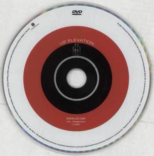 U2 Elevation DVD Single UK U-2DSEL192066