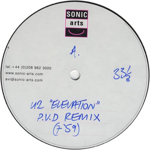 U2 Elevation 12" vinyl single (12 inch record / Maxi-single) UK U-212EL405852