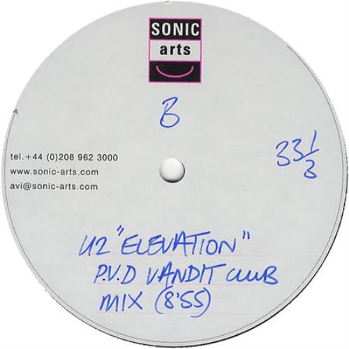 U2 Elevation 12" vinyl single (12 inch record / Maxi-single) UK U-212EL405852