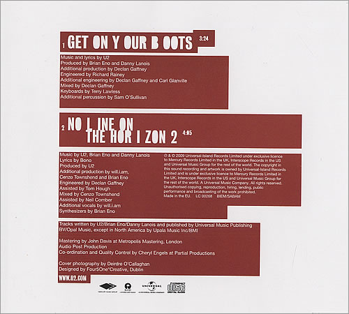 U2 Get On Your Boots CD single (CD5 / 5") Dutch U-2C5GE466026