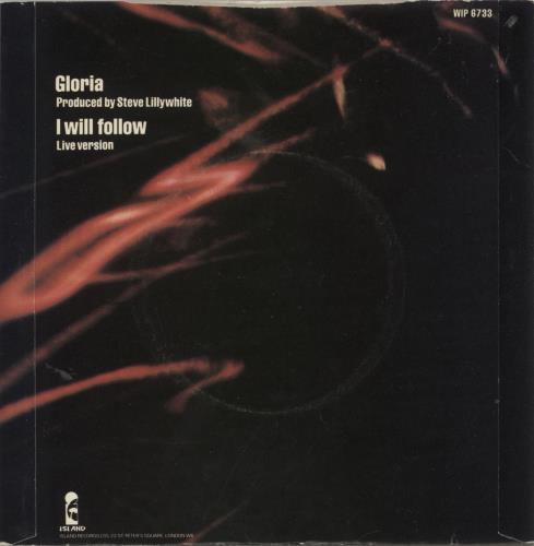 U2 Gloria - EX 7" vinyl single (7 inch record / 45) UK U-207GL333887