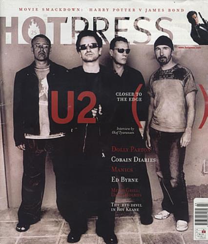 U2 Hot Press x 4 magazine Irish U-2MAHO381908