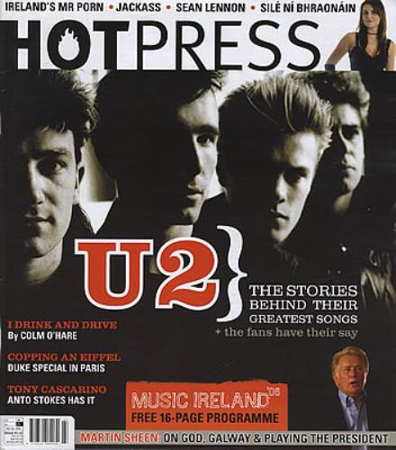 U2 Hot Press magazine Irish U-2MAHO382324