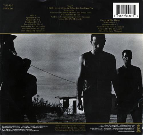 U2 I Still Haven't Found What I'm Looking For 7" vinyl single (7 inch record / 45) US U-207IS23859