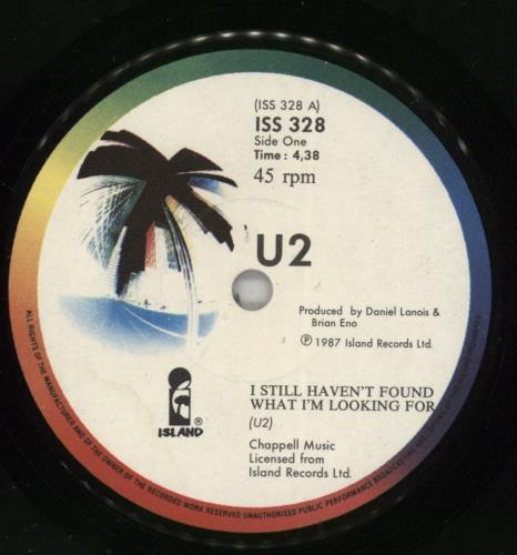 U2 I Still Haven't Found What I'm Looking For 7" vinyl single (7 inch record / 45) South African U-207IS864102