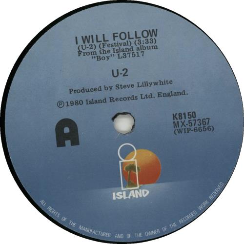 U2 I Will Follow 7" vinyl single (7 inch record / 45) New Zealand U-207IW240979