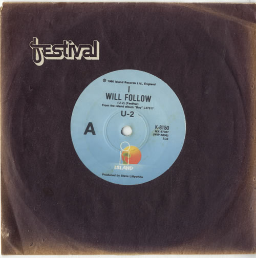 U2 I Will Follow 7" vinyl single (7 inch record / 45) Australian U-207IW602653