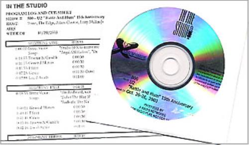 U2 In The Studio - Rattle And Hum - 15th Anniversary CD album (CDLP) US U-2CDIN271277